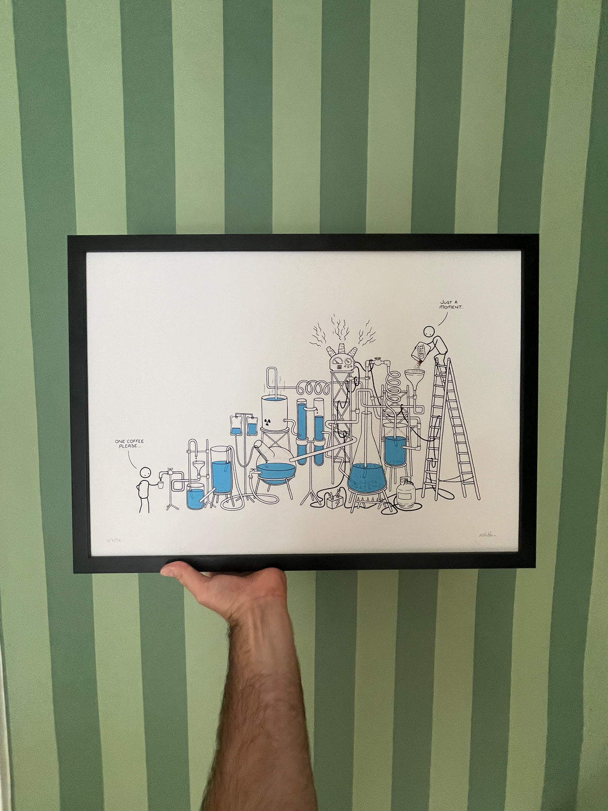 Coffee Machine - Framed, A2.