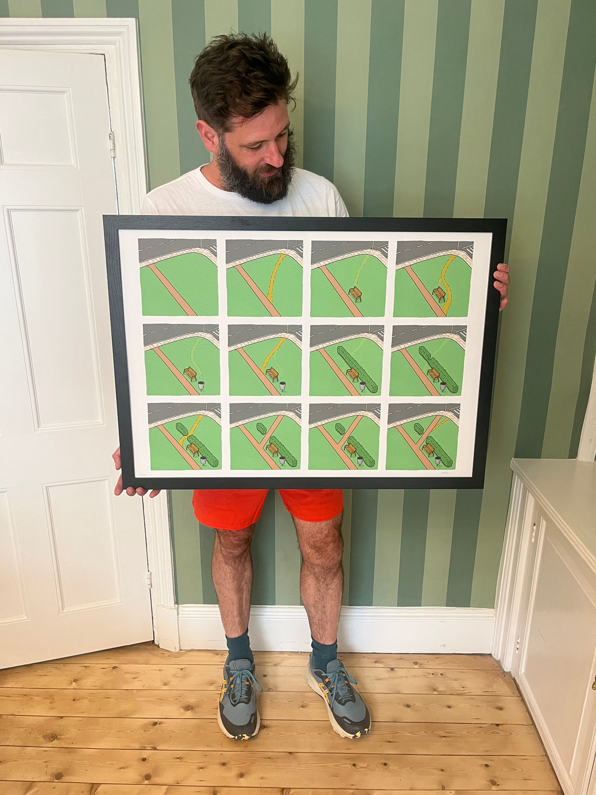 Desire Paths - Framed, A1
