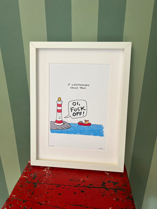 If Lighthouses Could Talk - Framed