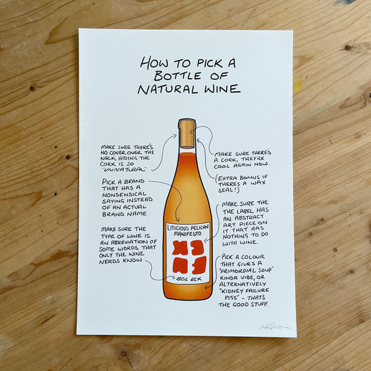 Natural Wine Print