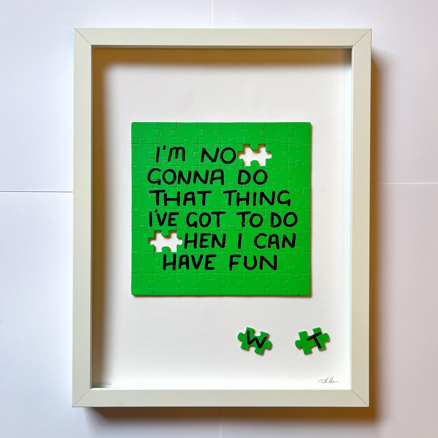 Jigsaw Puzzle Choices - Green