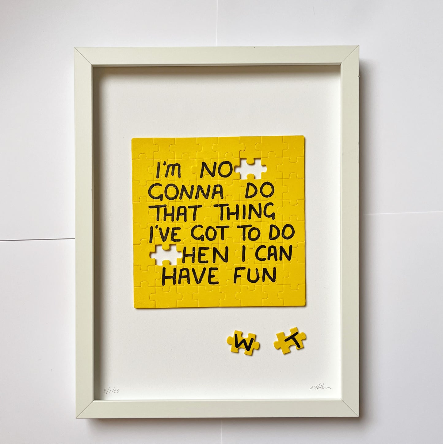 Jigsaw Puzzle Choices - Yellow