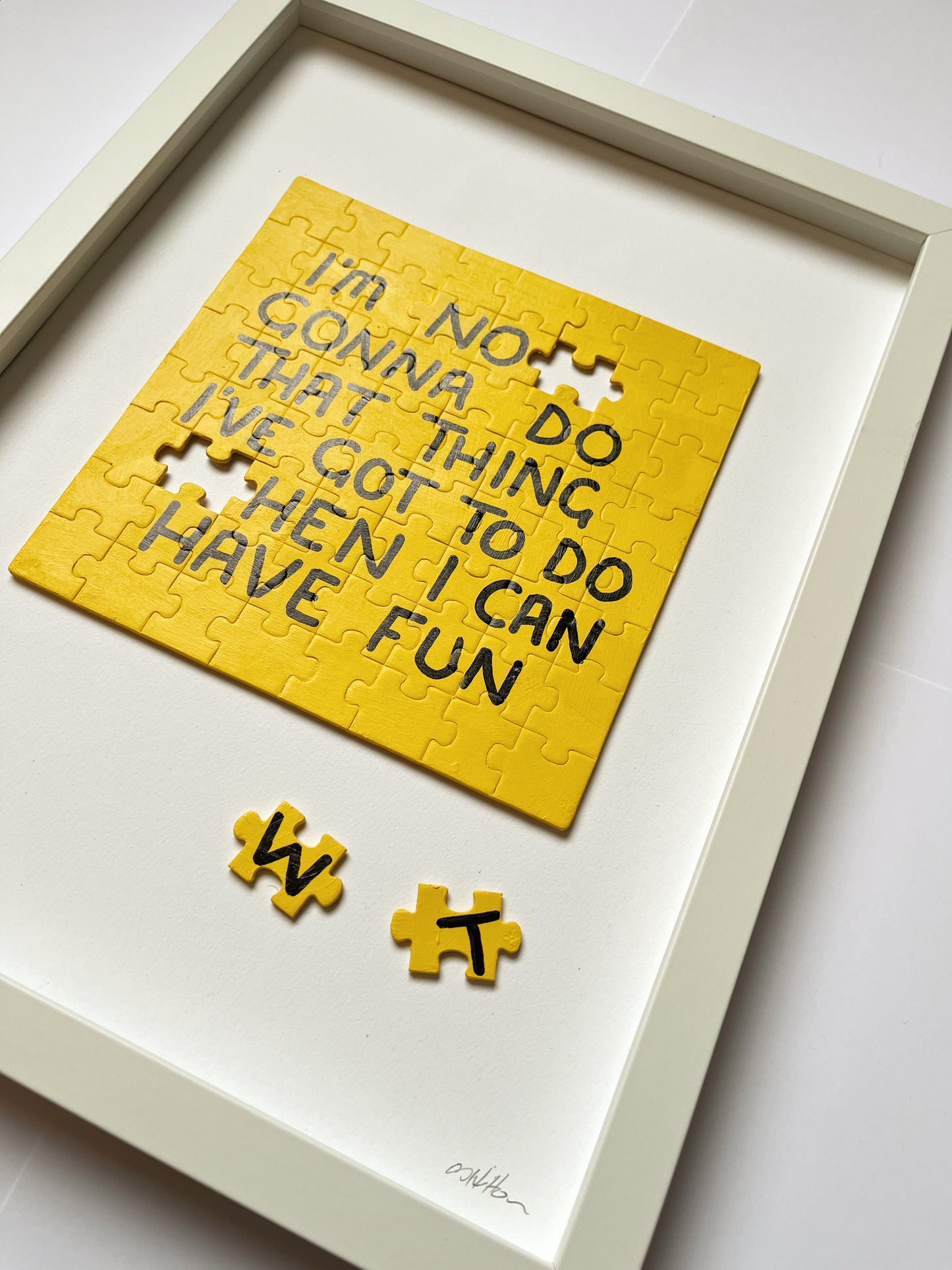 Jigsaw Puzzle Choices - Yellow