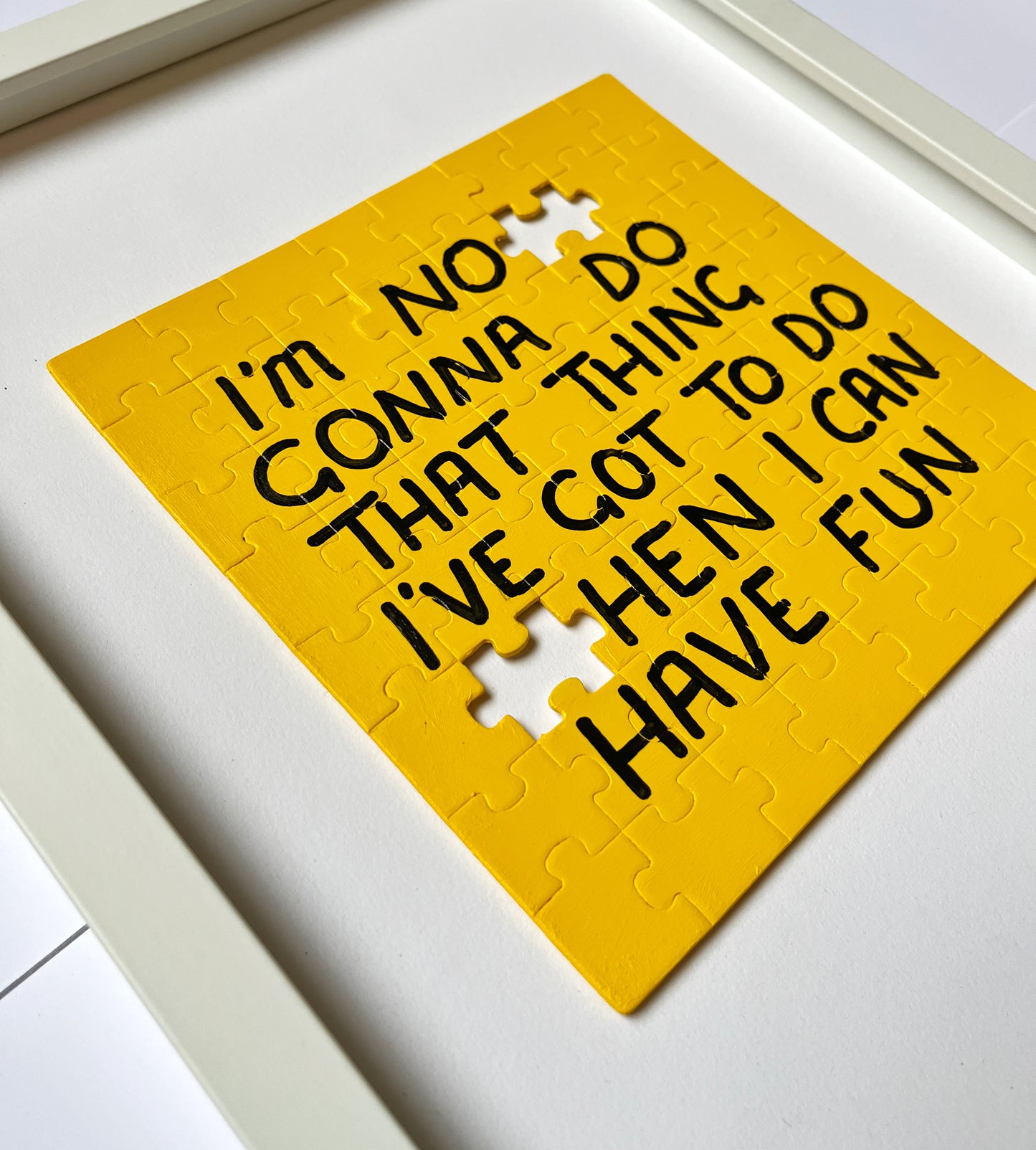 Jigsaw Puzzle Choices - Yellow
