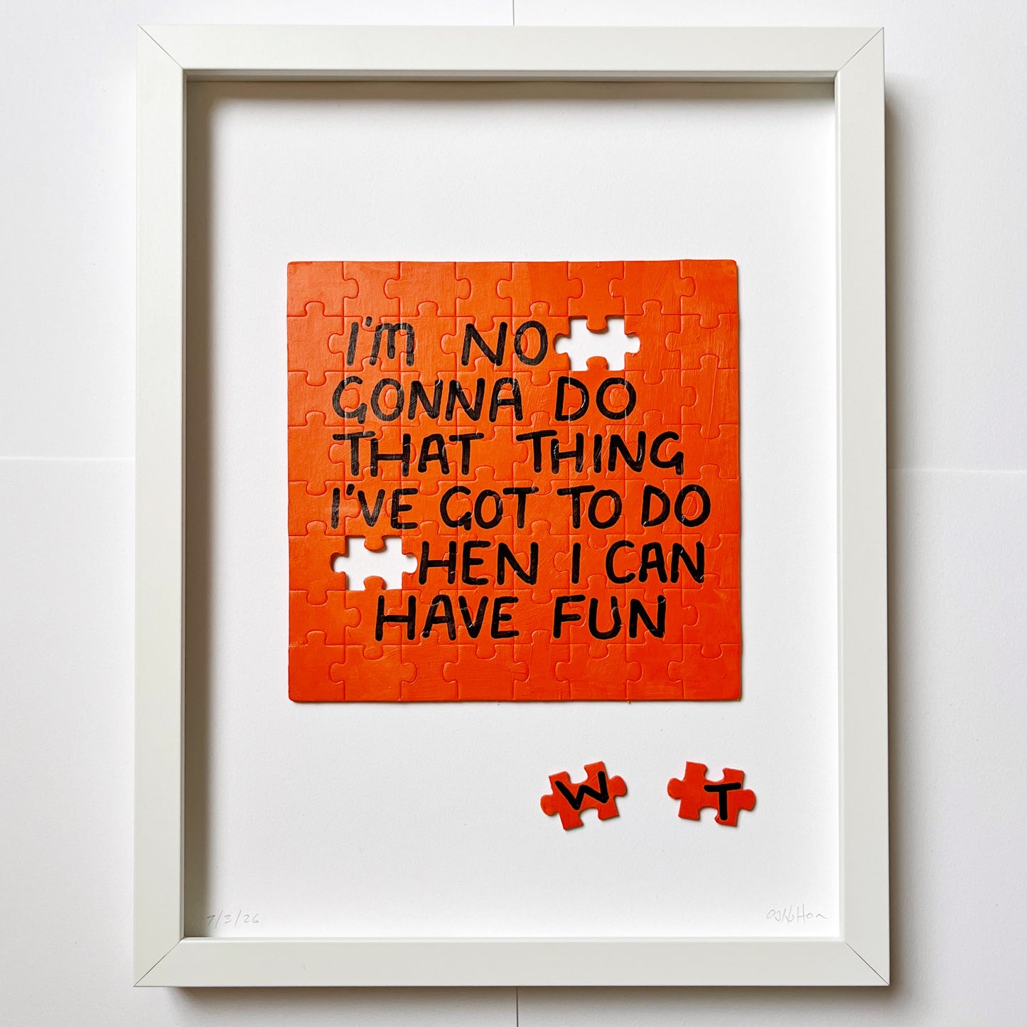 Jigsaw Puzzle Choices - Orange