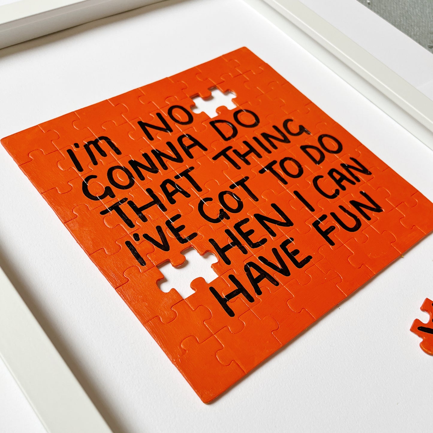 Jigsaw Puzzle Choices - Orange