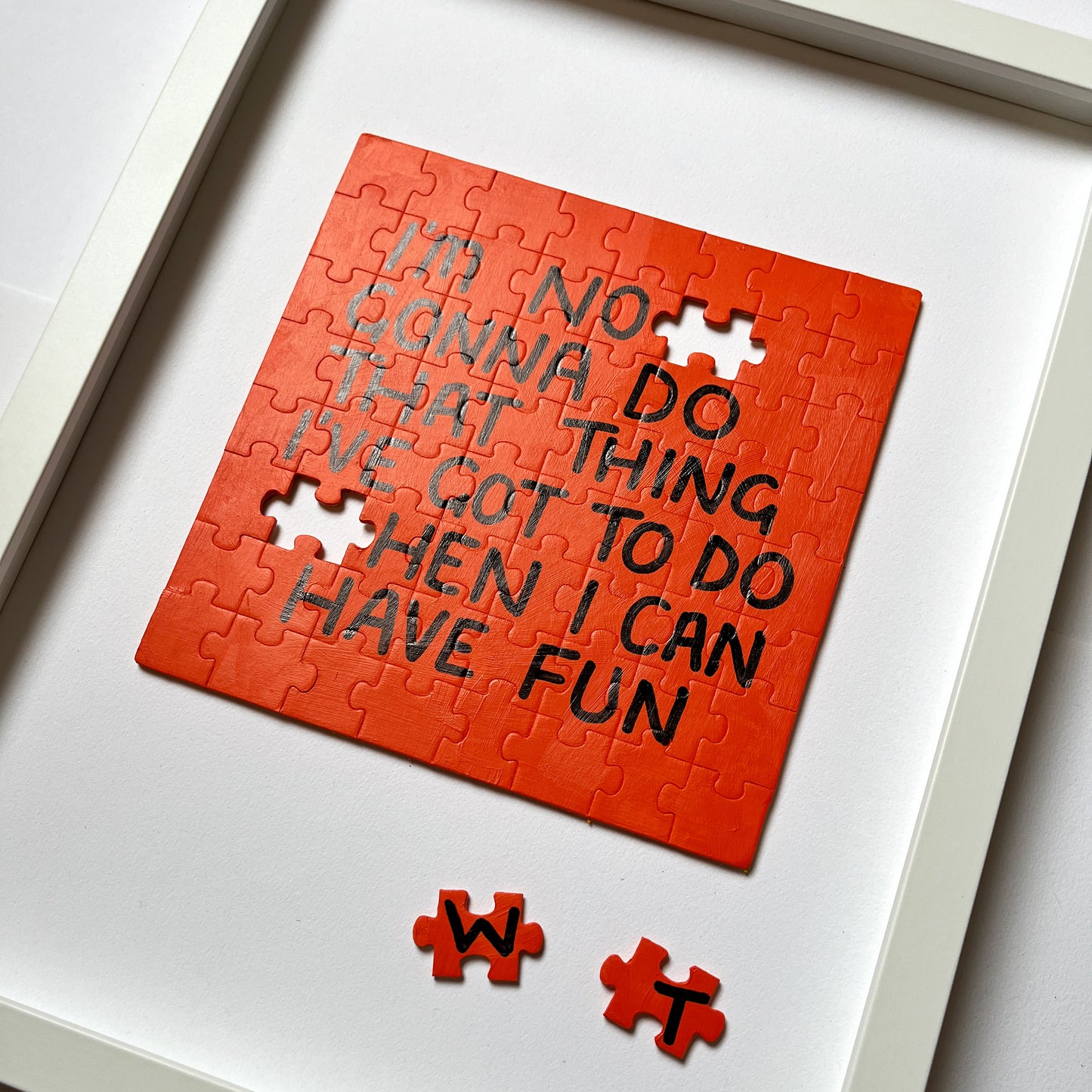 Jigsaw Puzzle Choices - Orange
