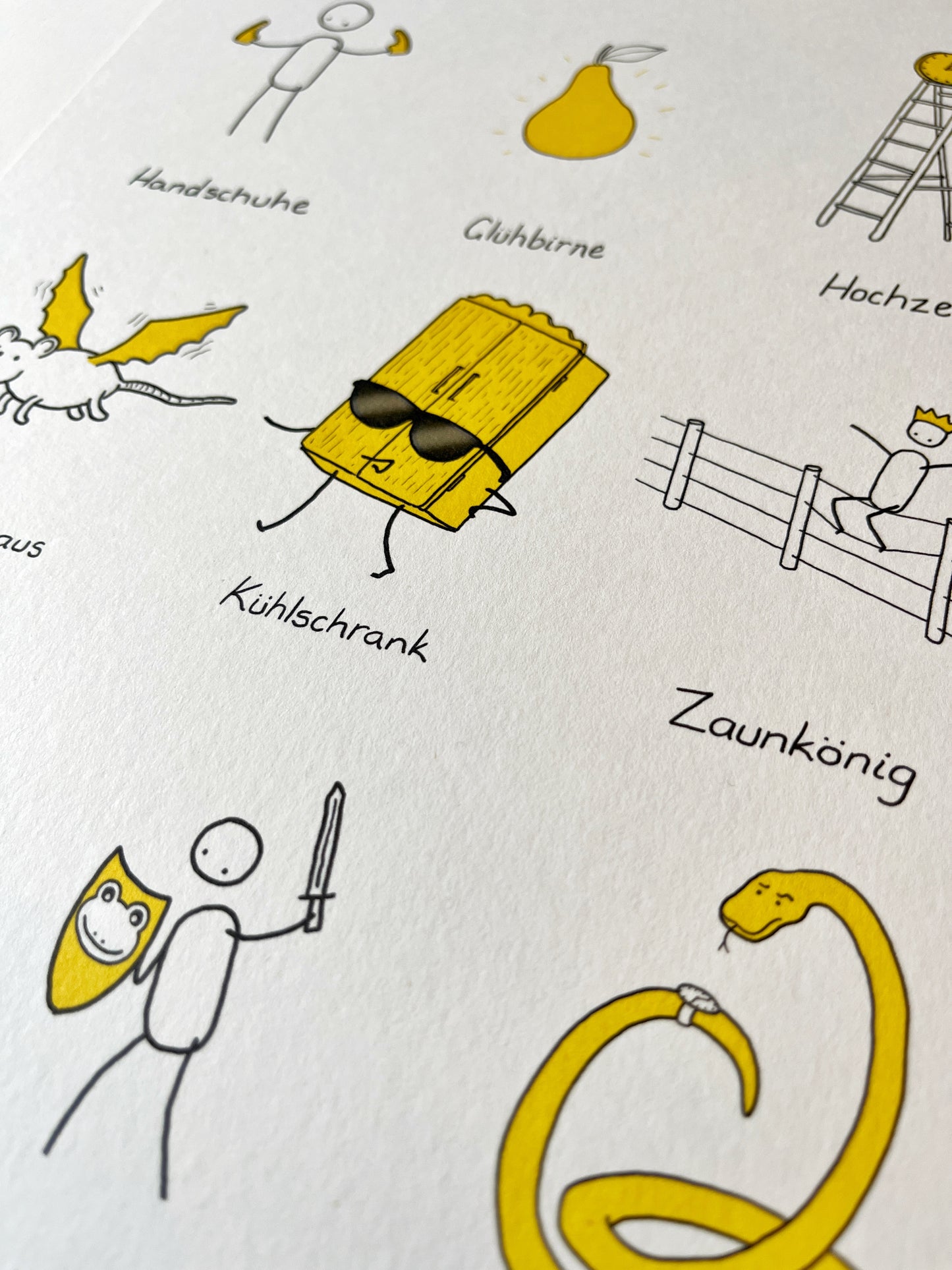 German Words I Love - Signed Print.