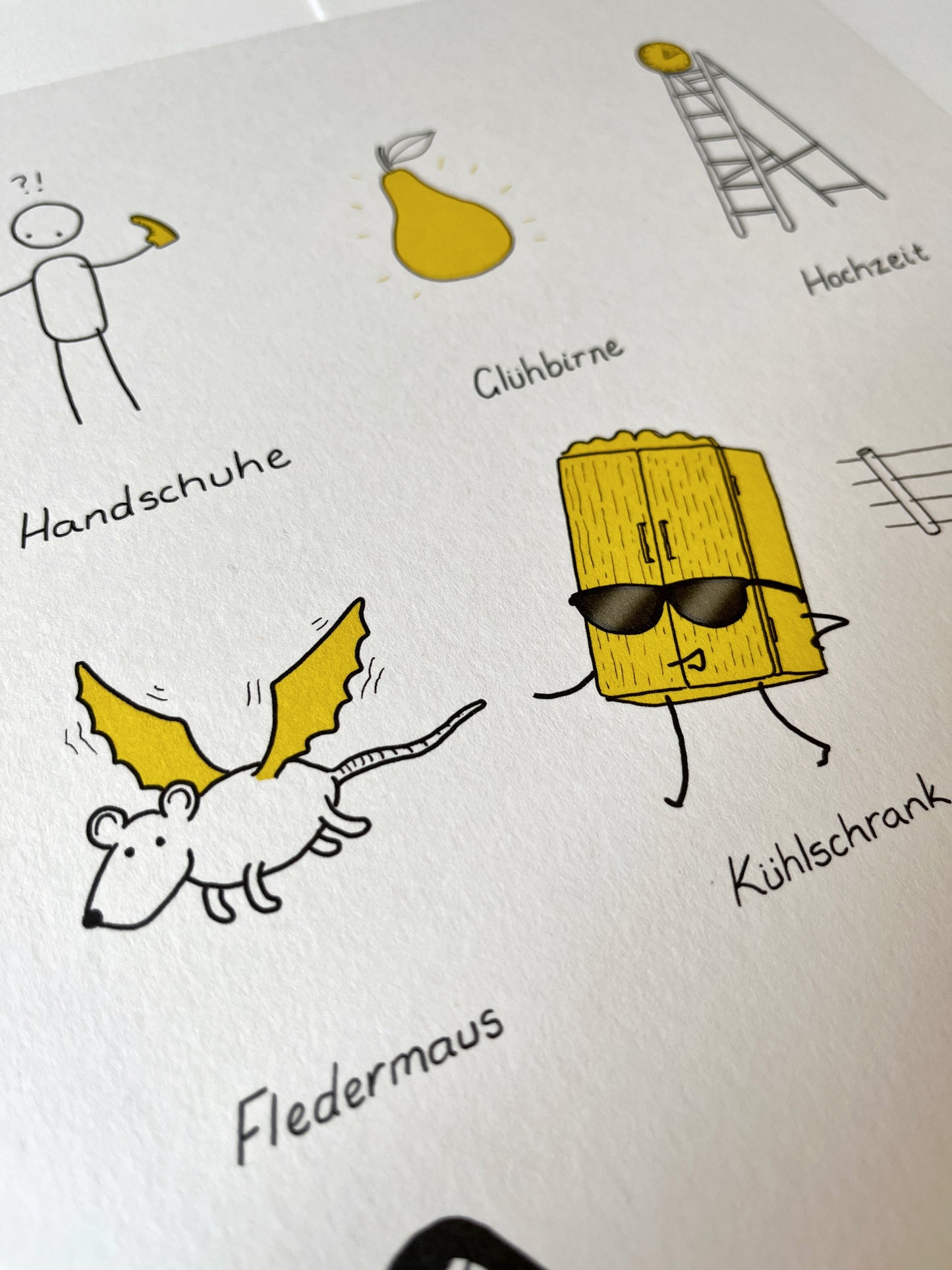German Words I Love - Signed Print.