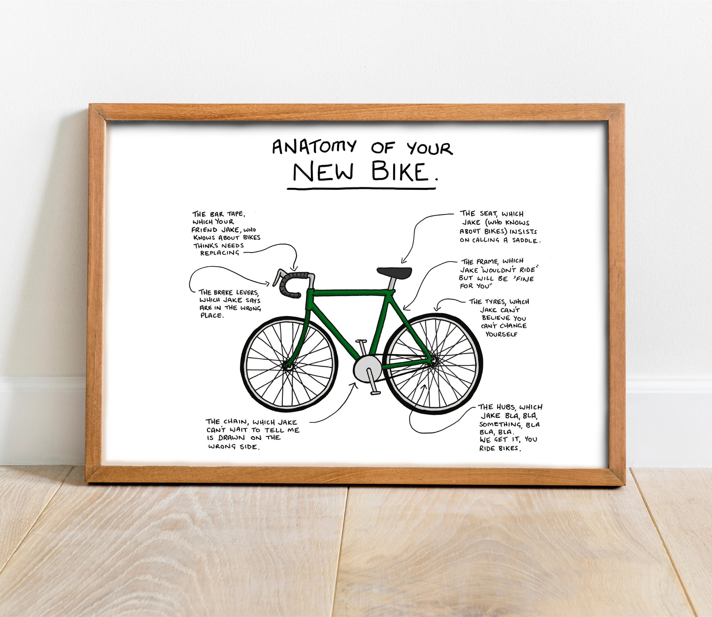 New Bike with Custom Personalisation - Printable Digital Artwork