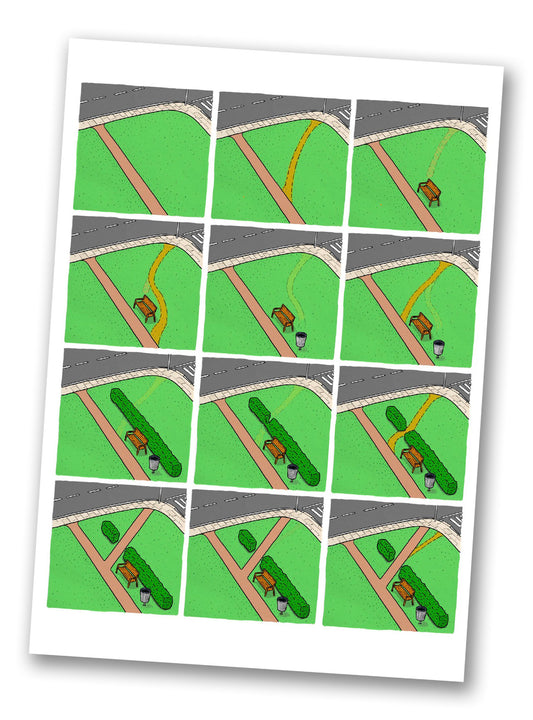 Desire Paths - A2 Print