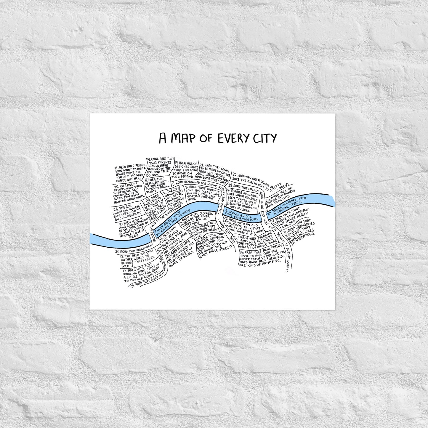 A Map Of Every City