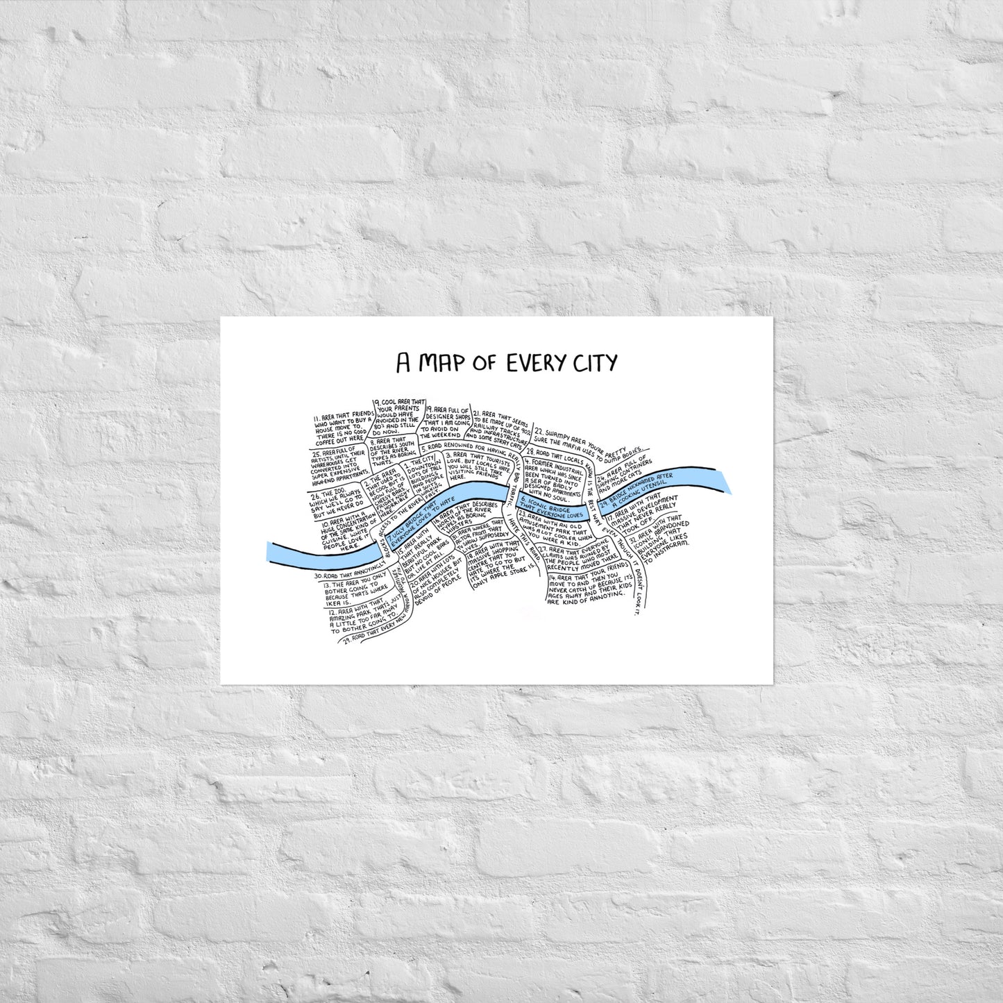 A Map Of Every City