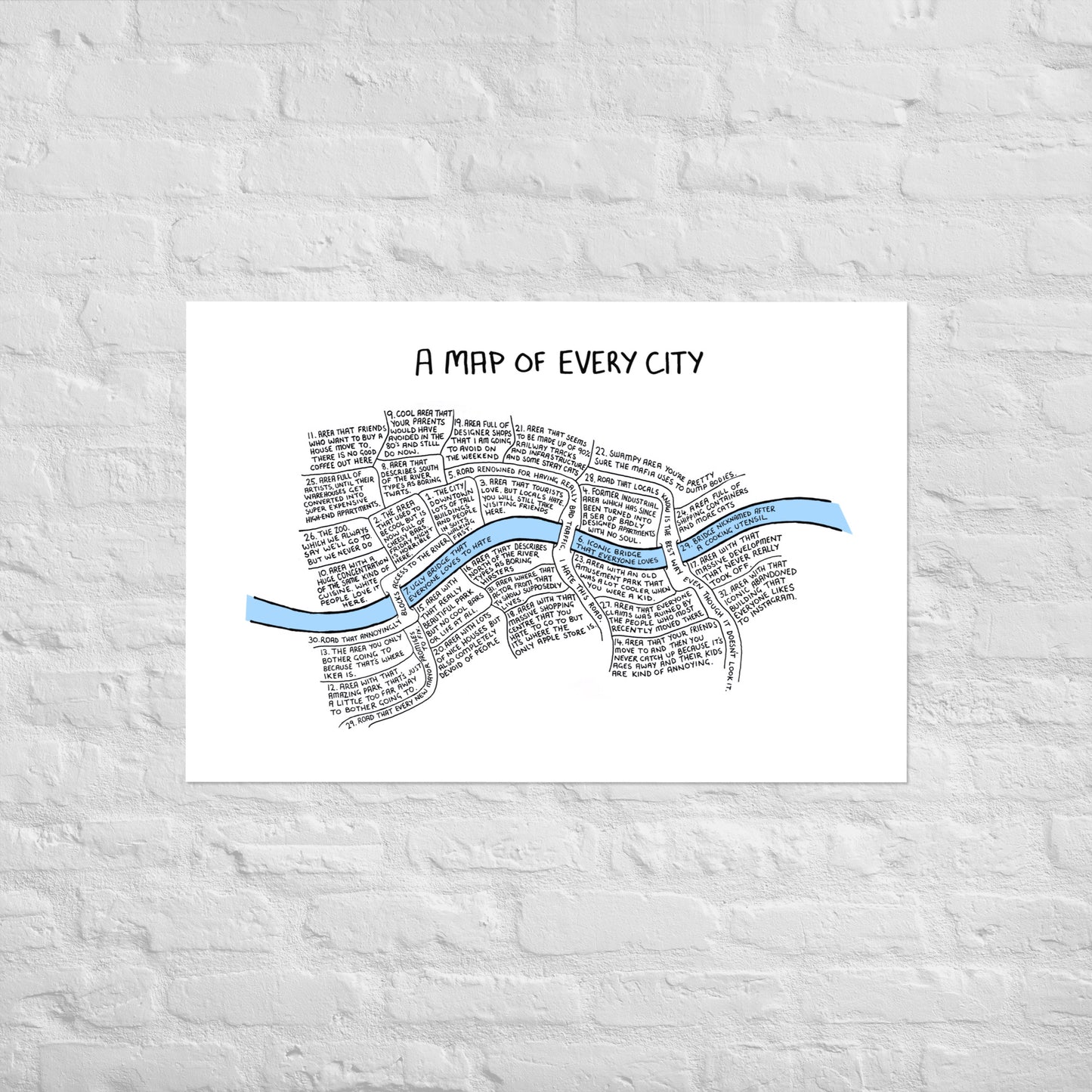 A Map Of Every City