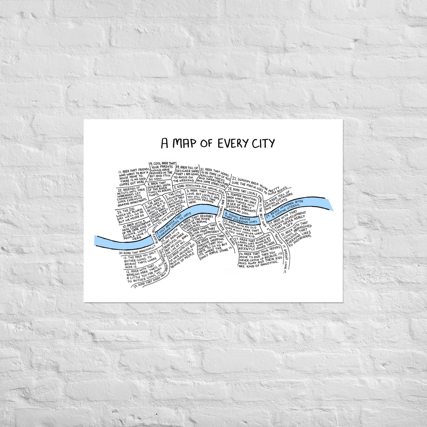 A Map Of Every City